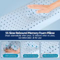 Customizable memory foam pillow with airplane phone holder